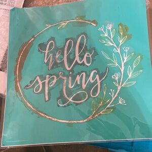 Used Large “ Hello Spring” Chalk Couture